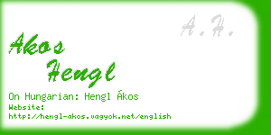 akos hengl business card